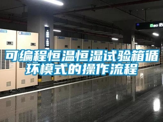 知識百科可編程恒溫恒濕試驗箱循環模式的操作流程