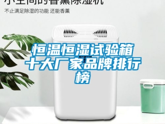 知識百科恒溫恒濕試驗箱十大廠家品牌排行榜