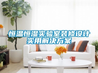 知識百科恒溫恒濕實驗室裝修設計實用解決方案