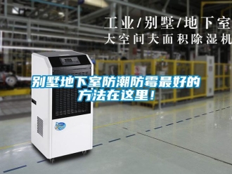 企業新聞別墅地下室防潮防霉最好的方法在這里！
