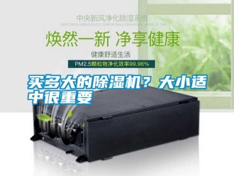 行業新聞買多大的除濕機？大小適中很重要