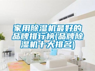 企業(yè)新聞家用除濕機最好的品牌排行榜(品牌除濕機十大排名)