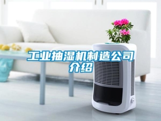企業新聞工業抽濕機制造公司介紹