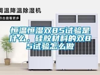 知識百科恒溫恒濕雙85試驗是什么，硅膠材料的雙85試驗怎么做