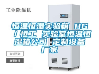 知識百科恒溫恒濕實驗箱 HG／恒工 實驗室恒溫恒濕箱公司 定制設(shè)備廠家