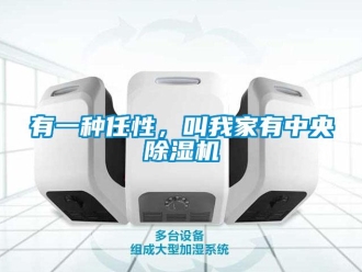 行業(yè)新聞?dòng)幸环N任性，叫我家有中央除濕機(jī)