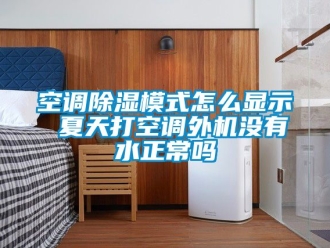行業新聞空調除濕模式怎么顯示 夏天打空調外機沒有水正常嗎
