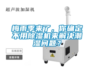 行業新聞梅雨季來了，你確定不用除濕機來解決潮濕問題？