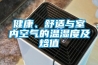 健康、舒適與室內空氣的溫濕度及焓值