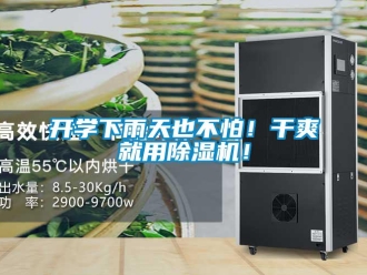 行業新聞開學下雨天也不怕！干爽就用除濕機！