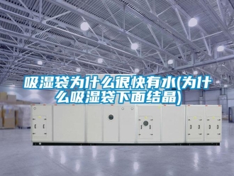 企業新聞吸濕袋為什么很快有水(為什么吸濕袋下面結晶)