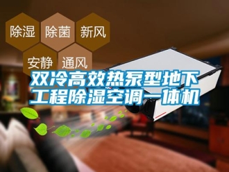 行業新聞雙冷高效熱泵型地下工程除濕空調一體機