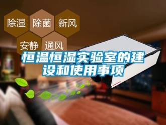 知識(shí)百科恒溫恒濕實(shí)驗(yàn)室的建設(shè)和使用事項(xiàng)