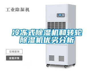 行業新聞冷凍式除濕機和轉輪除濕機優劣分析