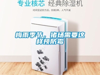 行業新聞梅雨季節，豬場需要這樣預防霉