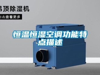 知識百科恒溫恒濕空調功能特點描述