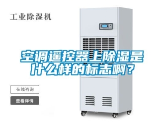 行業新聞空調遙控器上除濕是什么樣的標志啊？