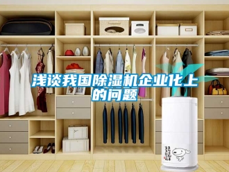 行業新聞淺談我國除濕機企業化上的問題