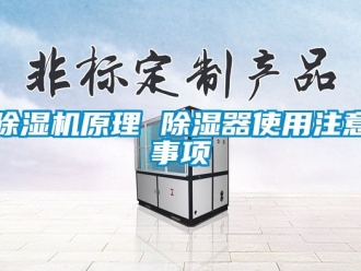 行業新聞除濕機原理 除濕器使用注意事項