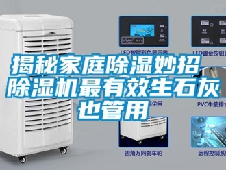 行業新聞揭秘家庭除濕妙招 除濕機最有效生石灰也管用