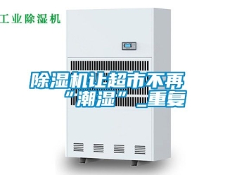 行業(yè)新聞除濕機(jī)讓超市不再“潮濕”_重復(fù)