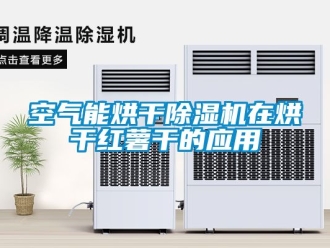 行業新聞空氣能烘干除濕機在烘干紅薯干的應用