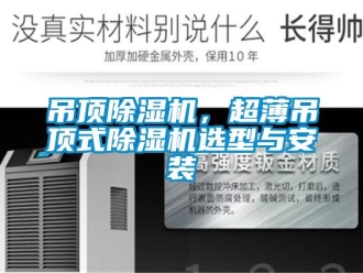 企業新聞吊頂除濕機，超薄吊頂式除濕機選型與安裝