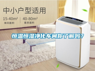 知識百科恒溫恒濕凈化車間你了解嗎？