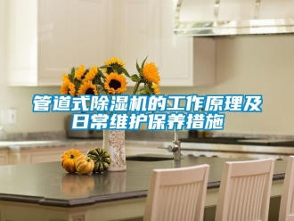 行業新聞管道式除濕機的工作原理及日常維護保養措施