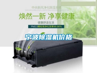 企業新聞寧波除濕機價格