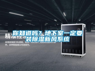行業(yè)新聞你知道嗎？地下室一定要裝除濕新風(fēng)系統(tǒng)