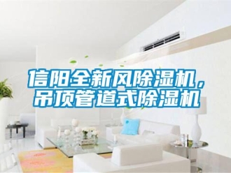 行業新聞信陽全新風除濕機，吊頂管道式除濕機