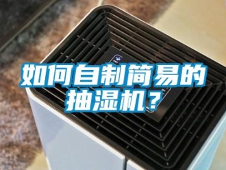 企業(yè)新聞如何自制簡易的抽濕機(jī)？