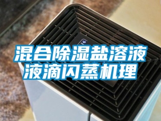 行業新聞混合除濕鹽溶液液滴閃蒸機理
