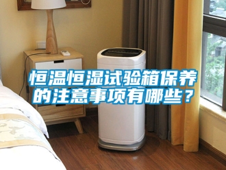 知識百科恒溫恒濕試驗箱保養的注意事項有哪些？