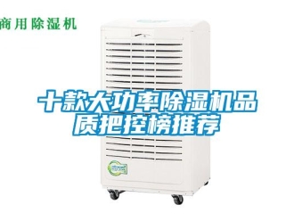 行業(yè)新聞十款大功率除濕機品質(zhì)把控榜推薦