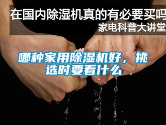 常見問題哪種家用除濕機好，挑選時要看什么