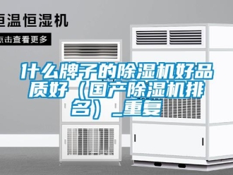 行業(yè)新聞什么牌子的除濕機(jī)好品質(zhì)好（國產(chǎn)除濕機(jī)排名）_重復(fù)