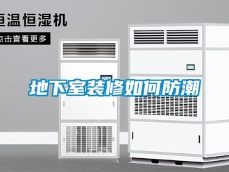 企業(yè)新聞地下室裝修如何防潮