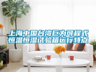 知識百科上海中國臺灣巨為可程式恒溫恒濕試驗箱運行特點