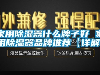 行業(yè)新聞家用除濕器什么牌子好 家用除濕器品牌推薦【詳解】