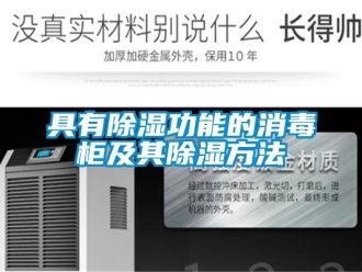 企業新聞具有除濕功能的消毒柜及其除濕方法