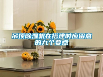 行業(yè)新聞吊頂除濕機(jī)在搭建時(shí)應(yīng)留意的九個(gè)要點(diǎn)
