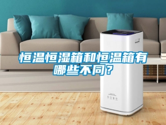 知識(shí)百科恒溫恒濕箱和恒溫箱有哪些不同？