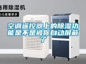 行業(yè)新聞空調(diào)遙控器上的除濕功能是不是被你自動屏蔽了