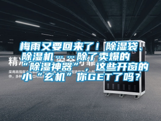 行業新聞梅雨又要回來了！除濕袋、除濕機……除了賣爆的“除濕神器”，這些開窗的小“玄機”你GET了嗎？