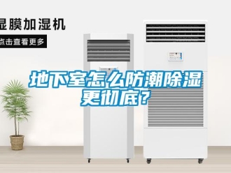 企業(yè)新聞地下室怎么防潮除濕更徹底？