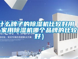 企業新聞什么牌子的除濕機比較好用（家用除濕機哪個品牌的比較好）
