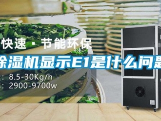 行業(yè)新聞除濕機(jī)顯示E1是什么問(wèn)題
