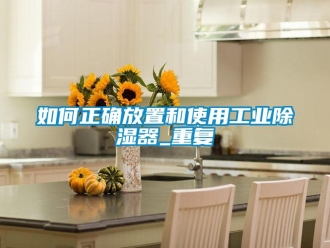 行業(yè)新聞如何正確放置和使用工業(yè)除濕器_重復